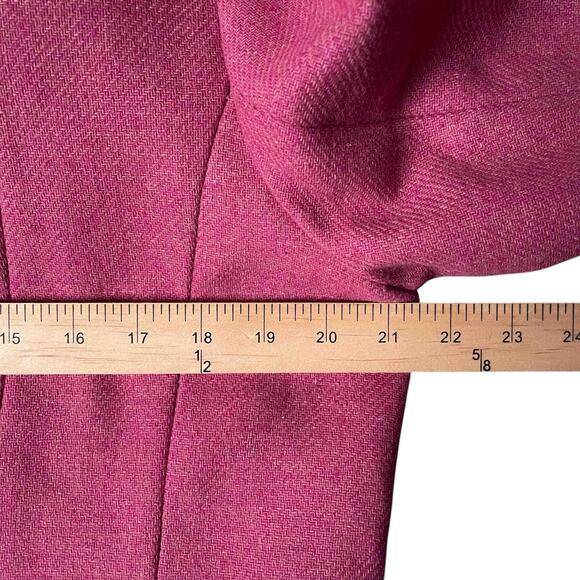Talbots Petites Wool Blend Coat Italian Fabric Women’s Sz 6P Pink Preppy Career - Picture 7 of 8